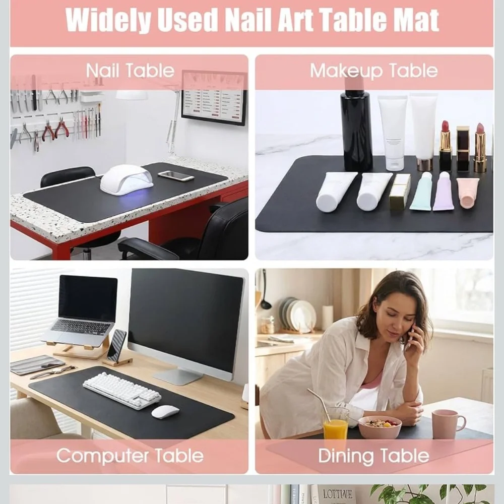 *Bundle Item 50% off* Black Desk Mat for Home Office - Multipurpose Work Surface